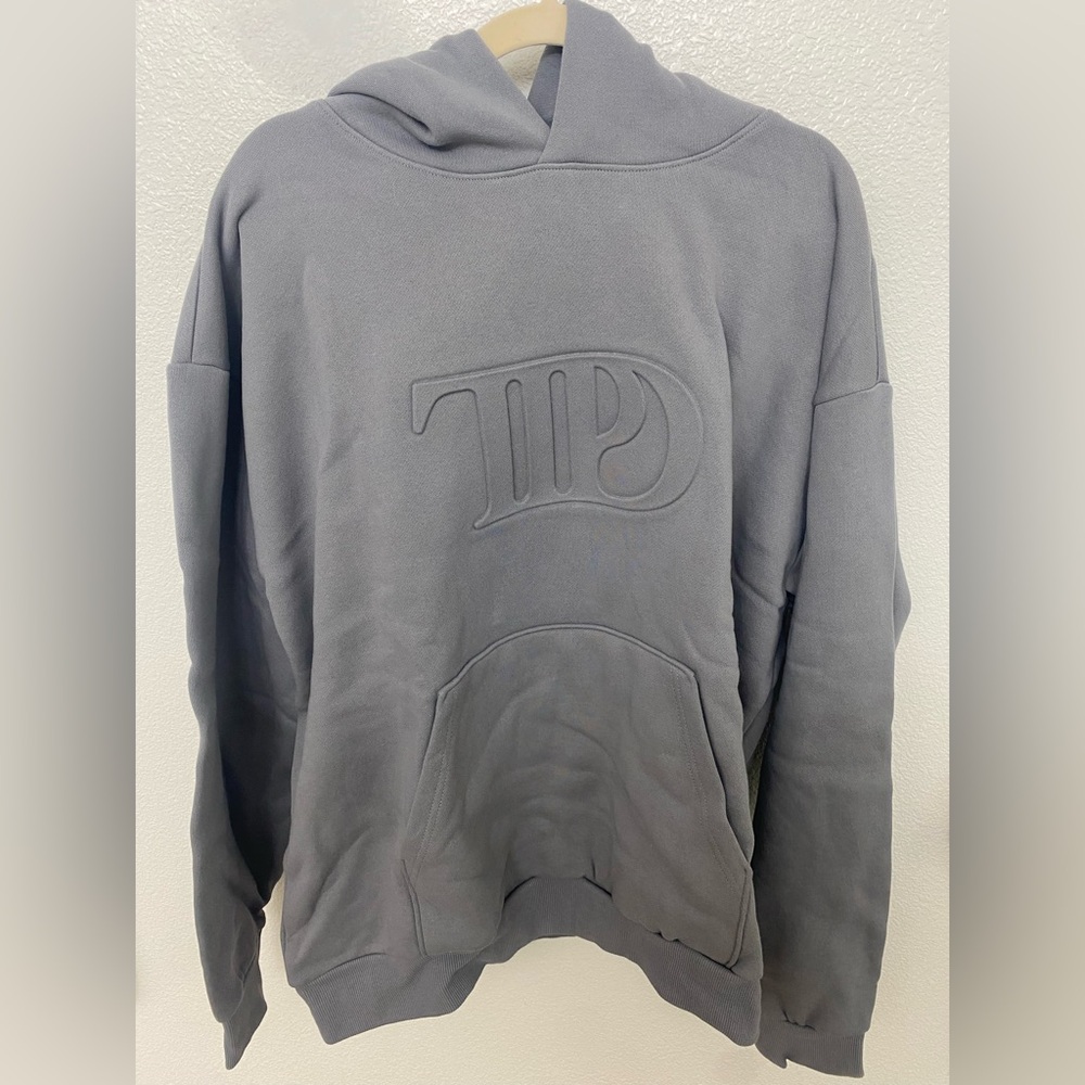 NWOT Taylor Swift Gray The Tortured Poets Department Hooded Sweatshirt Size XL